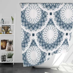 Luxurious Arabesque Pattern Shower Curtain