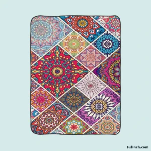 Luxurious Moroccan Unique Design Fleece Blanket 1