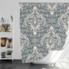 Luxury Floral Damask Design Shower Curtain