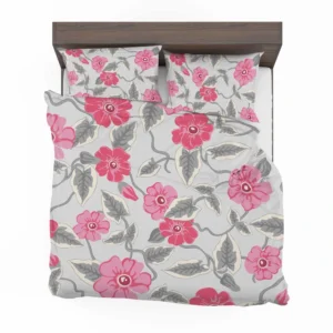 Luxury Pink Floral Pattern Bedding Set 2