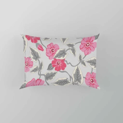 Luxury Pink Floral Pattern Pillow Case