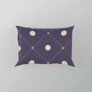 Luxury Polka Dots On Purple Diagonal Pattern Pillow Case