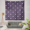 Luxury Polka Dots On Purple Diagonal Pattern Wall Tapestry