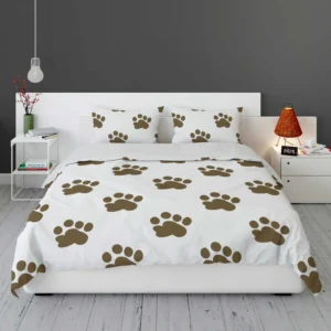 Maddy Dog Paw Prints Design Bedding Set 1