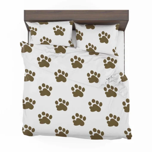 Maddy Dog Paw Prints Design Bedding Set 2