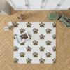 Maddy Dog Paw Prints Design Rug