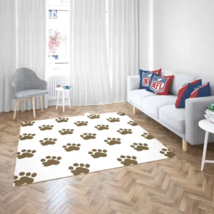 Maddy Dog Paw Prints Design Rug 2