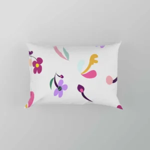 Magenta And Purple Mini Bud Flowers Pillow Case