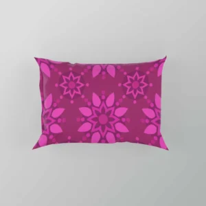 Magenta Floral Classic Batik Pattern Pillow Case