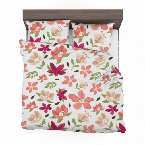 Magenta Fuchsia Floral Pink Cherry Blossom Bedding Set 2