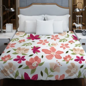 Magenta Fuchsia Floral Pink Cherry Blossom Duvet Cover