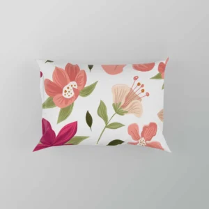 Magenta Fuchsia Floral Pink Cherry Blossom Pillow Case