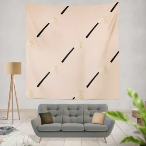 Magic Wand Doodle Pattern Wall Tapestry