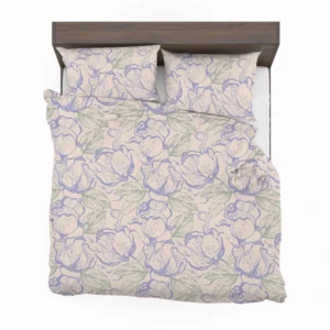 Magnolia Flowers Toile Pattern Bedding Set 2