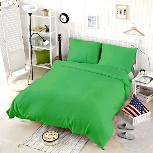 Malachite Green Color Bedding Set