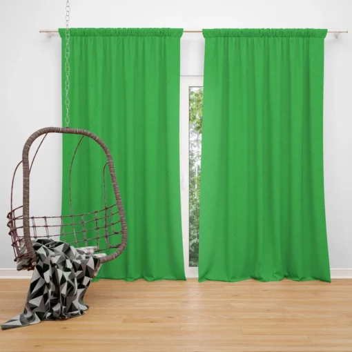 Malachite Green Color Curtain