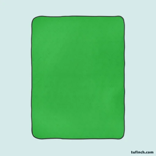 Malachite Green Color Fleece Blanket 1