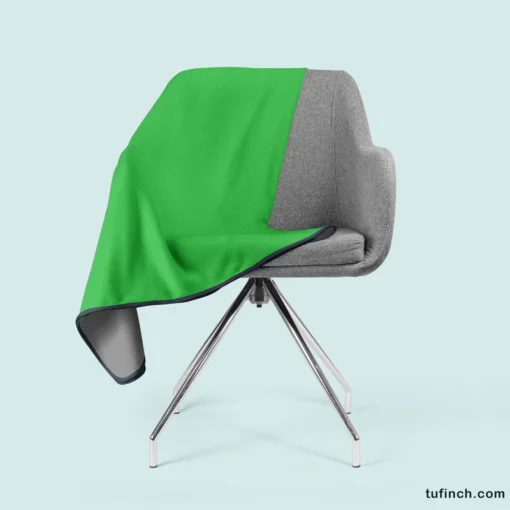 Malachite Green Color Fleece Blanket 2