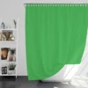 Malachite Green Color Shower Curtain