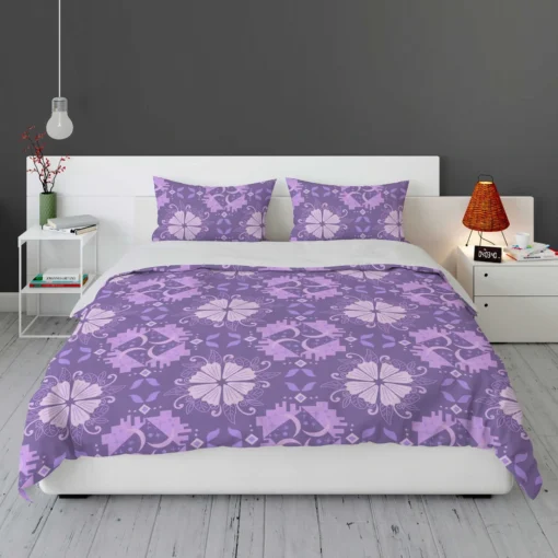 Malva Flowers Pattern Bedding Set 1