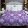 Malva Flowers Pattern Duvet Cover