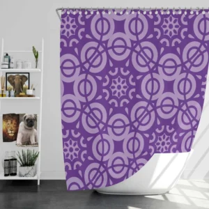 Mandala Oriented Ethnic Pattern Shower Curtain