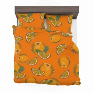 Mandarin Slice Mandarin Pattern Bedding Set 2