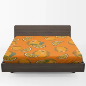 Mandarin Slice Mandarin Pattern Fitted Sheet 1