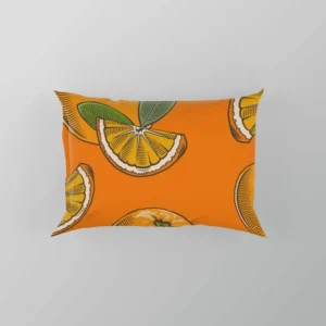 Mandarin Slice Mandarin Pattern Pillow Case