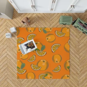 Mandarin Slice Mandarin Pattern Rug