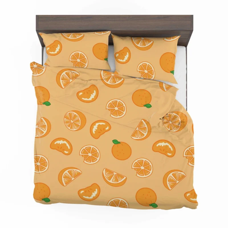 Mandarin Slices Pattern Bedding Set 2