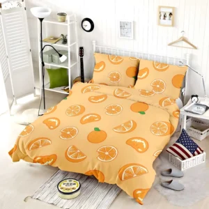 Mandarin Slices Pattern Bedding Set