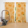 Mandarin Slices Pattern Curtain