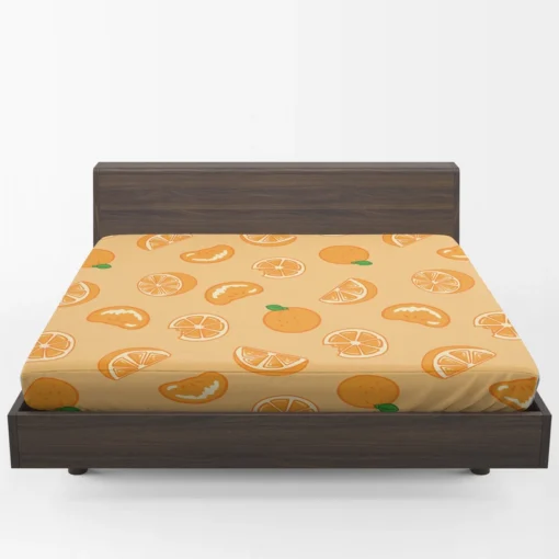 Mandarin Slices Pattern Fitted Sheet 1