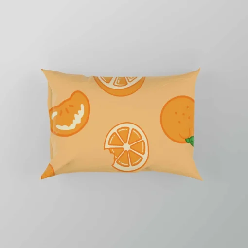 Mandarin Slices Pattern Pillow Case