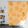 Mandarin Slices Pattern Shower Curtain