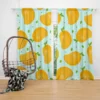 Mango Fruit With Leaves Design Curtain