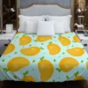 Mango Fruit With Leaves Design Duvet Cover