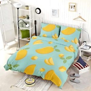 Mango Sliced And Cube Cuts Bedding Set