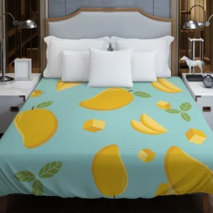 Mango Sliced And Cube Cuts Duvet Cover