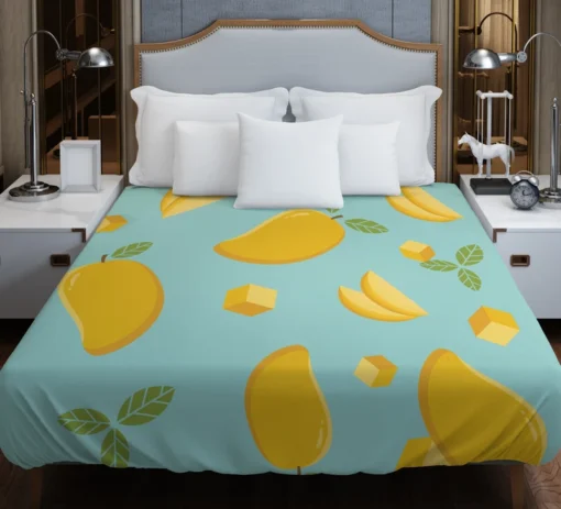 Mango Sliced And Cube Cuts Duvet Cover