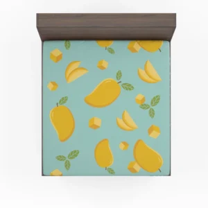 Mango Sliced And Cube Cuts Fitted Sheet