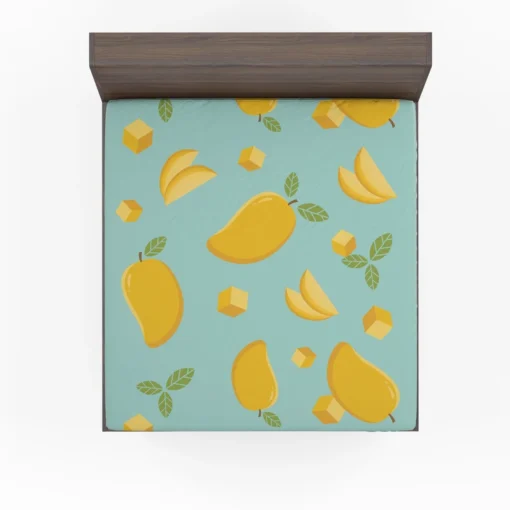 Mango Sliced And Cube Cuts Fitted Sheet