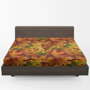 Maple Leaves Fall Pattern Fitted Sheet 1