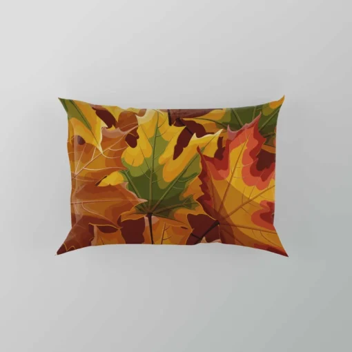 Maple Leaves Fall Pattern Pillow Case