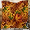 Maple Leaves Fall Pattern Quilt Blanket