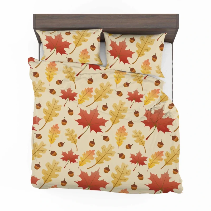 Maple Leaves Seamless Pattern Bedding Set 2