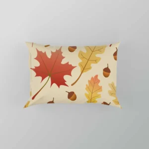 Maple Leaves Seamless Pattern Pillow Case