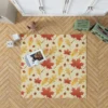 Maple Leaves Seamless Pattern Rug