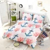 Marine Anchor Surrounded By Sea Corals Bedding Set